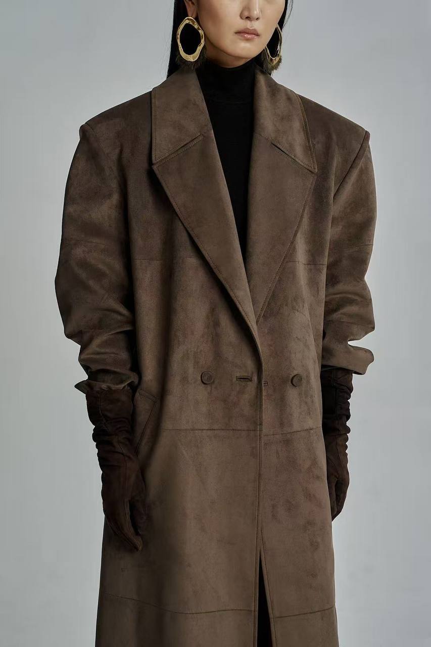 Пальто кольору капучино 