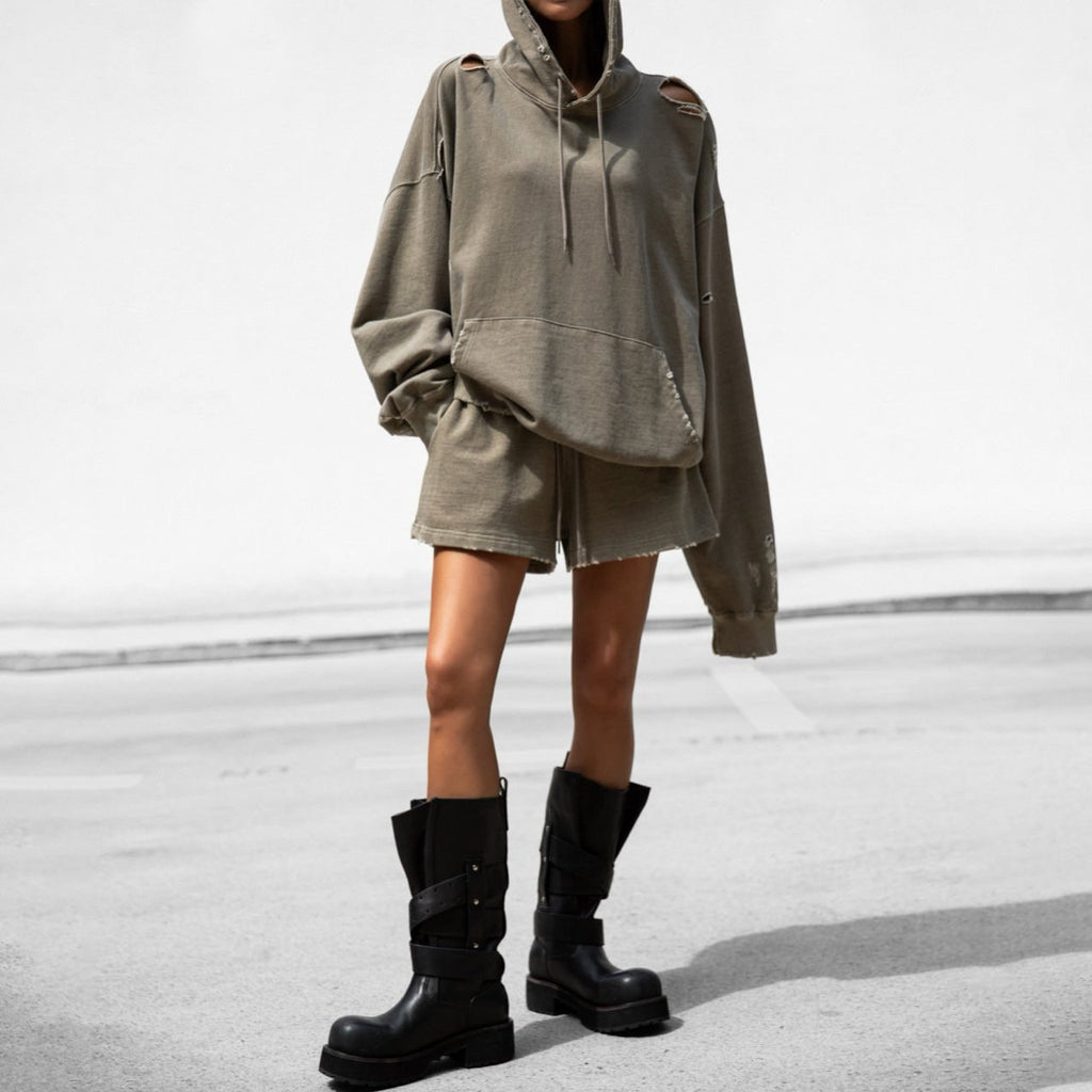 Худі кольору хакі 