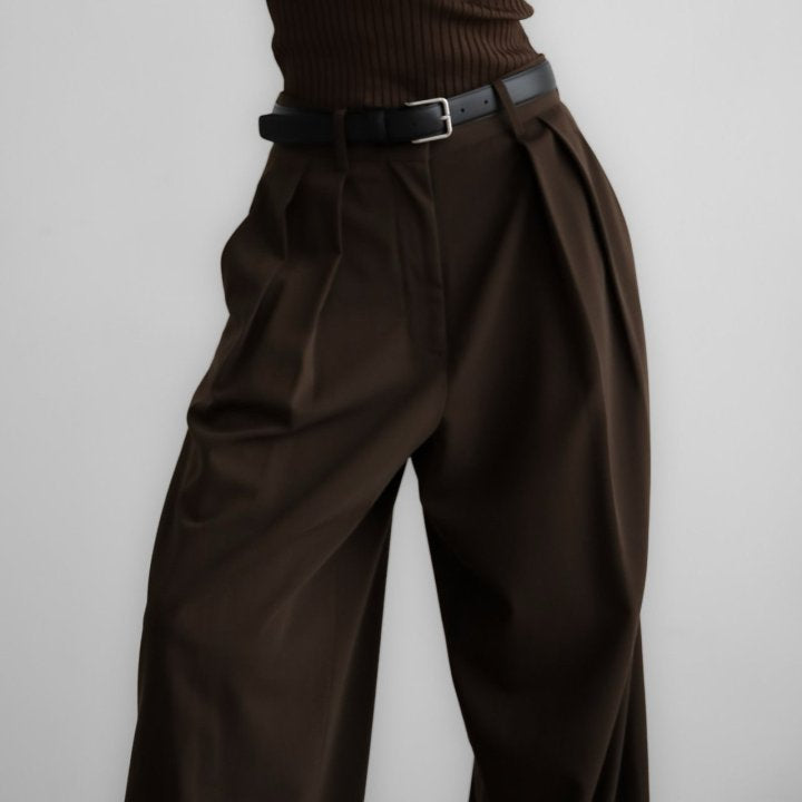 Брюки коричневі