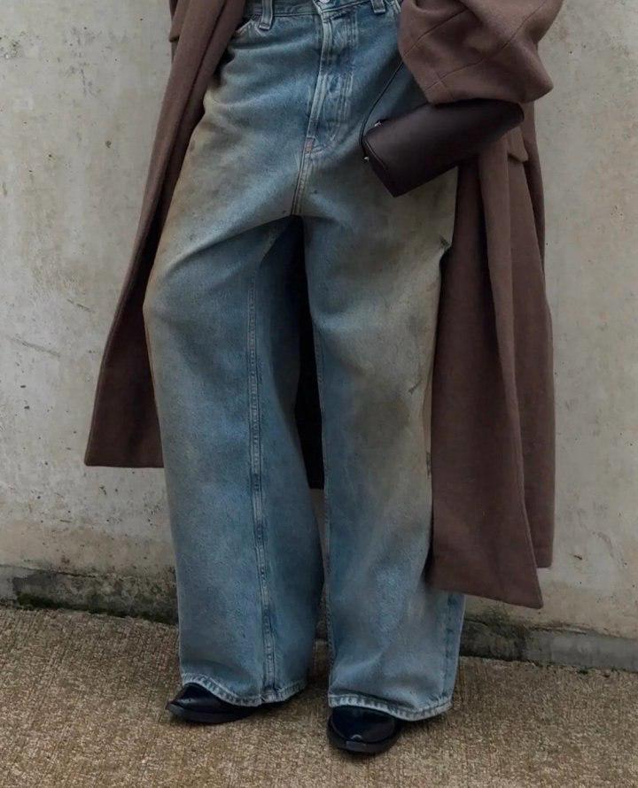 Vintage-wash Jeans