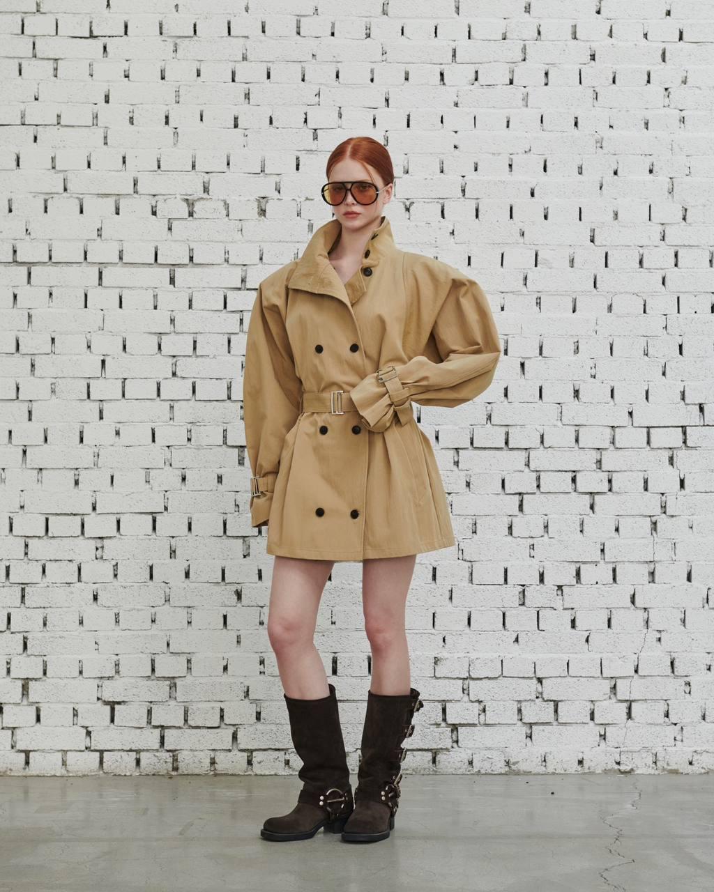 Плечовий поясний тренч